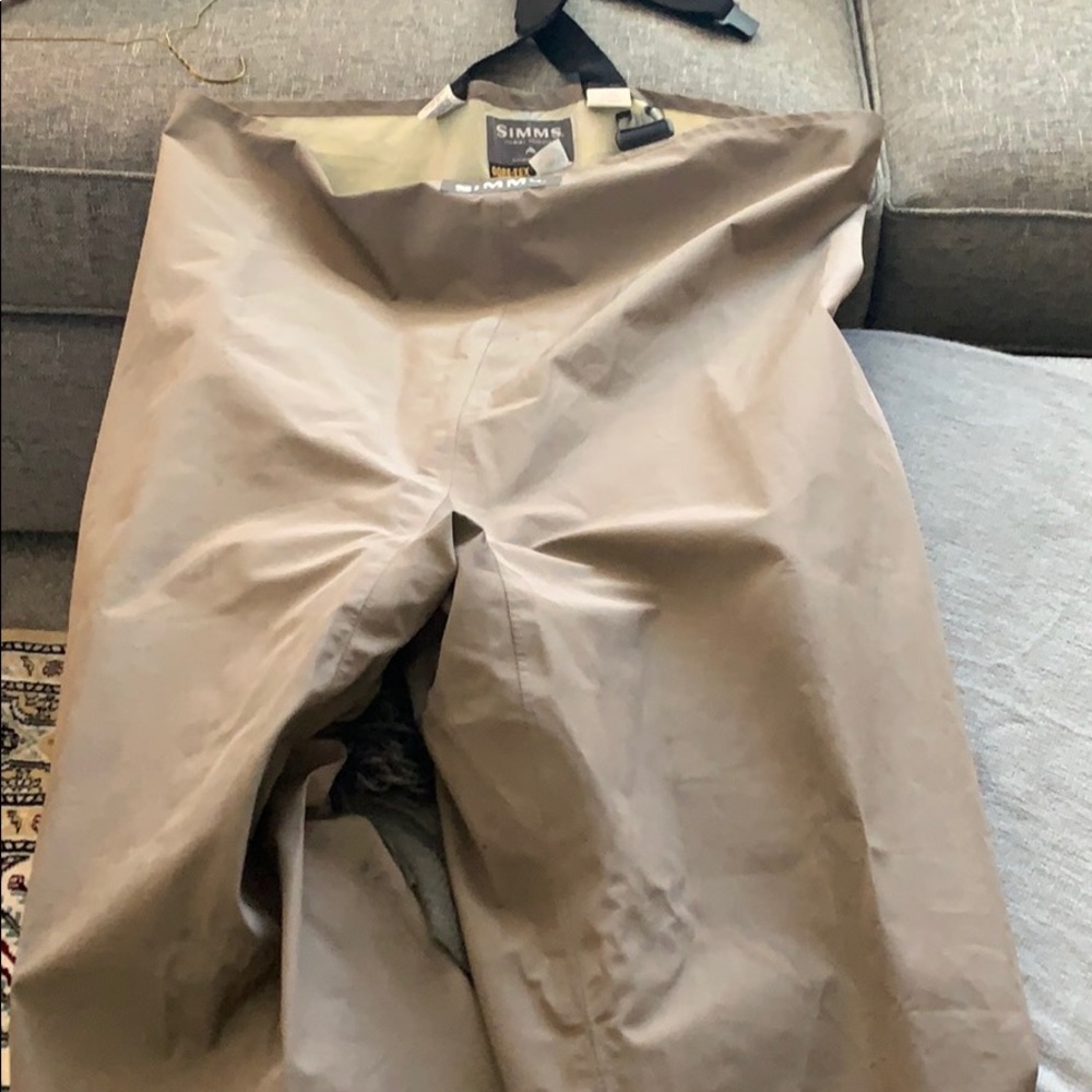 Men’s Simms Gore-Tex waders.